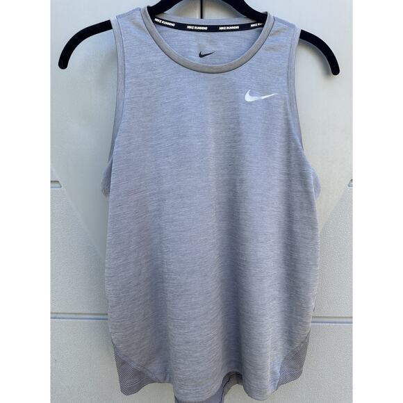 Nike Dri-Fit Tank Top Women's Medium Racerback Workout/running/cross Fit Gray - Picture 1 of 10